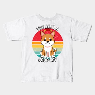 Cute orange dog is a good boy Kids T-Shirt